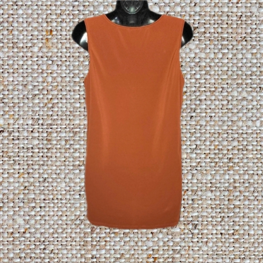 (3/$25) AUW Sleeveless Orange Blouse - Picture 3 of 4